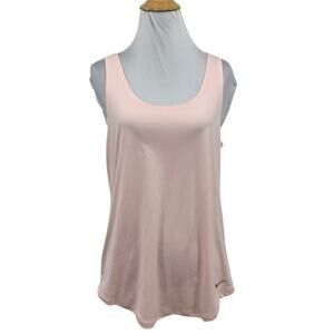 Nike Tank Top Womens M Medium Pink Functional Dri Fit Wicking Open Cutout Back